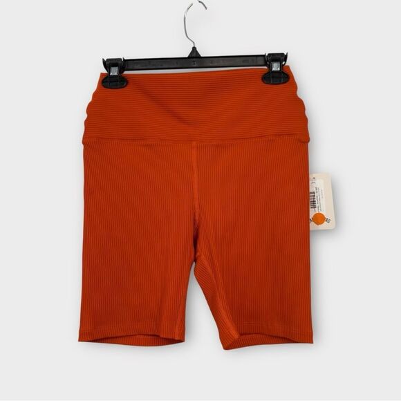 Year of Ours Ribbed High Bike Short in Tangerine Women’s Size XS NWT - Picture 3 of 6